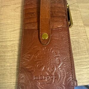 Margot New York Aiden tooled leather card case wallet.